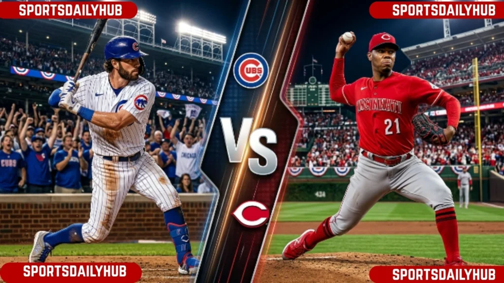 Chicago Cubs vs Cincinnati Reds Match Player Stats