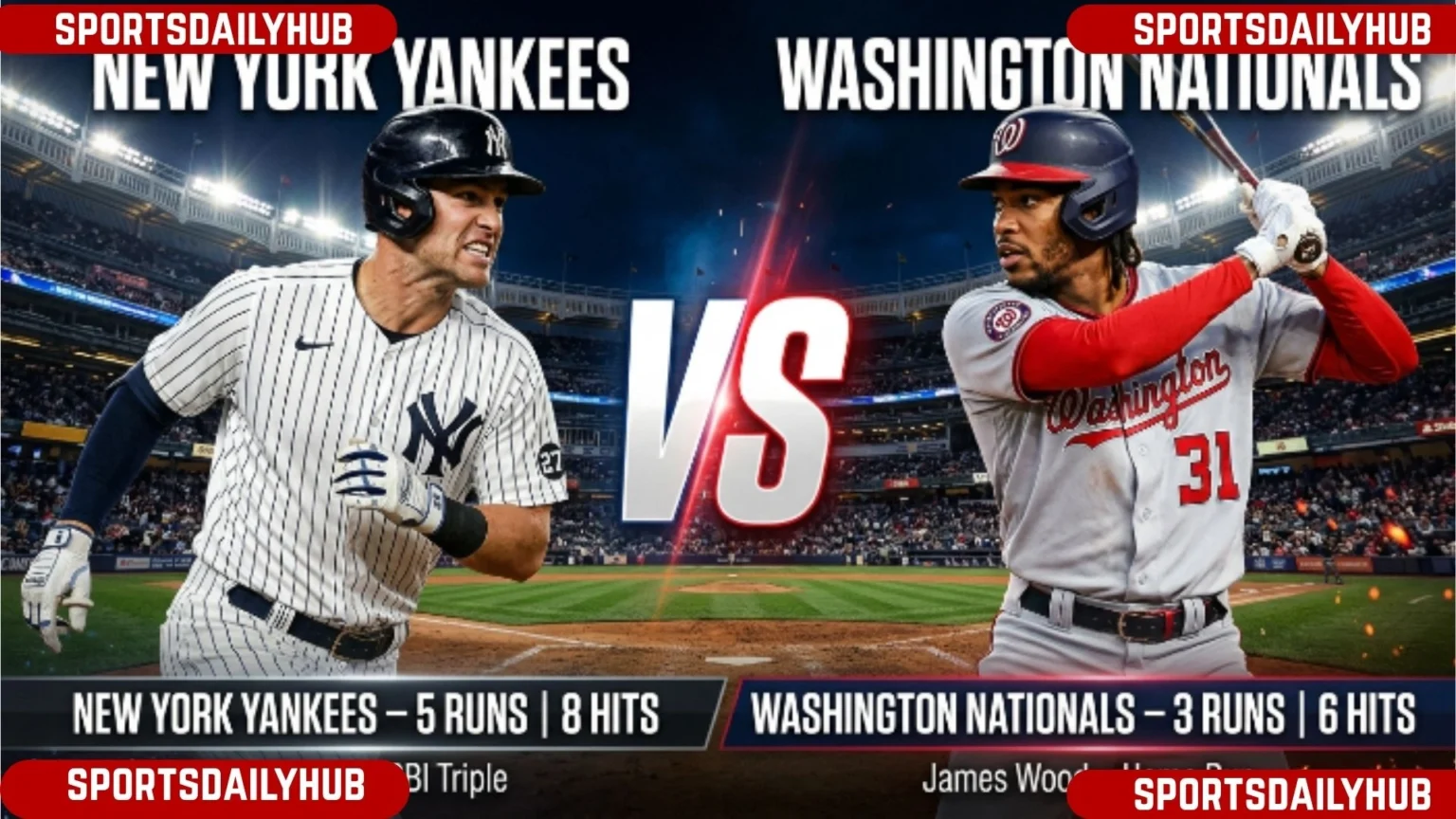 New York Yankees vs Washington Nationals Match Player Stats