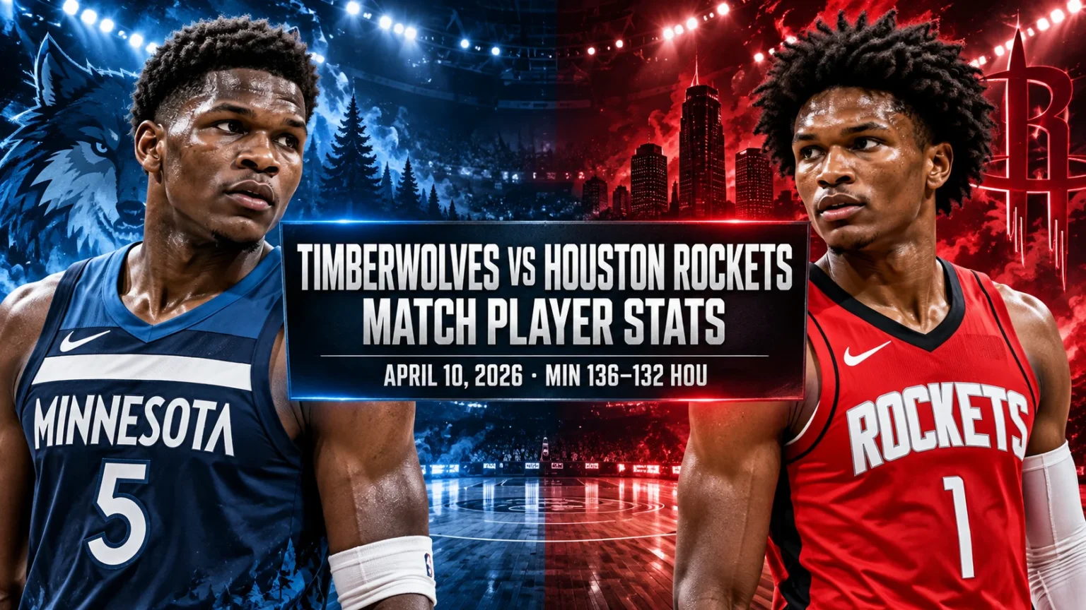 Timberwolves vs Houston Rockets Match Player Stats