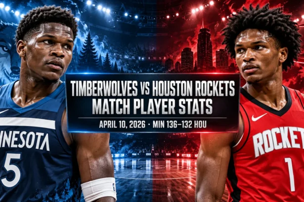 Timberwolves vs Houston Rockets Match Player Stats