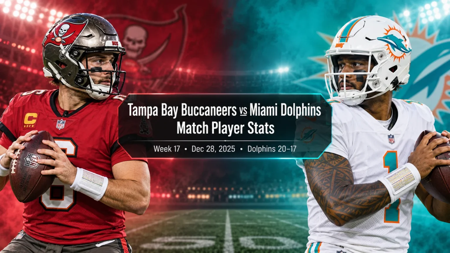 Tampa Bay Buccaneers vs Miami Dolphins Match Player Stats