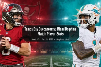 Tampa Bay Buccaneers vs Miami Dolphins Match Player Stats