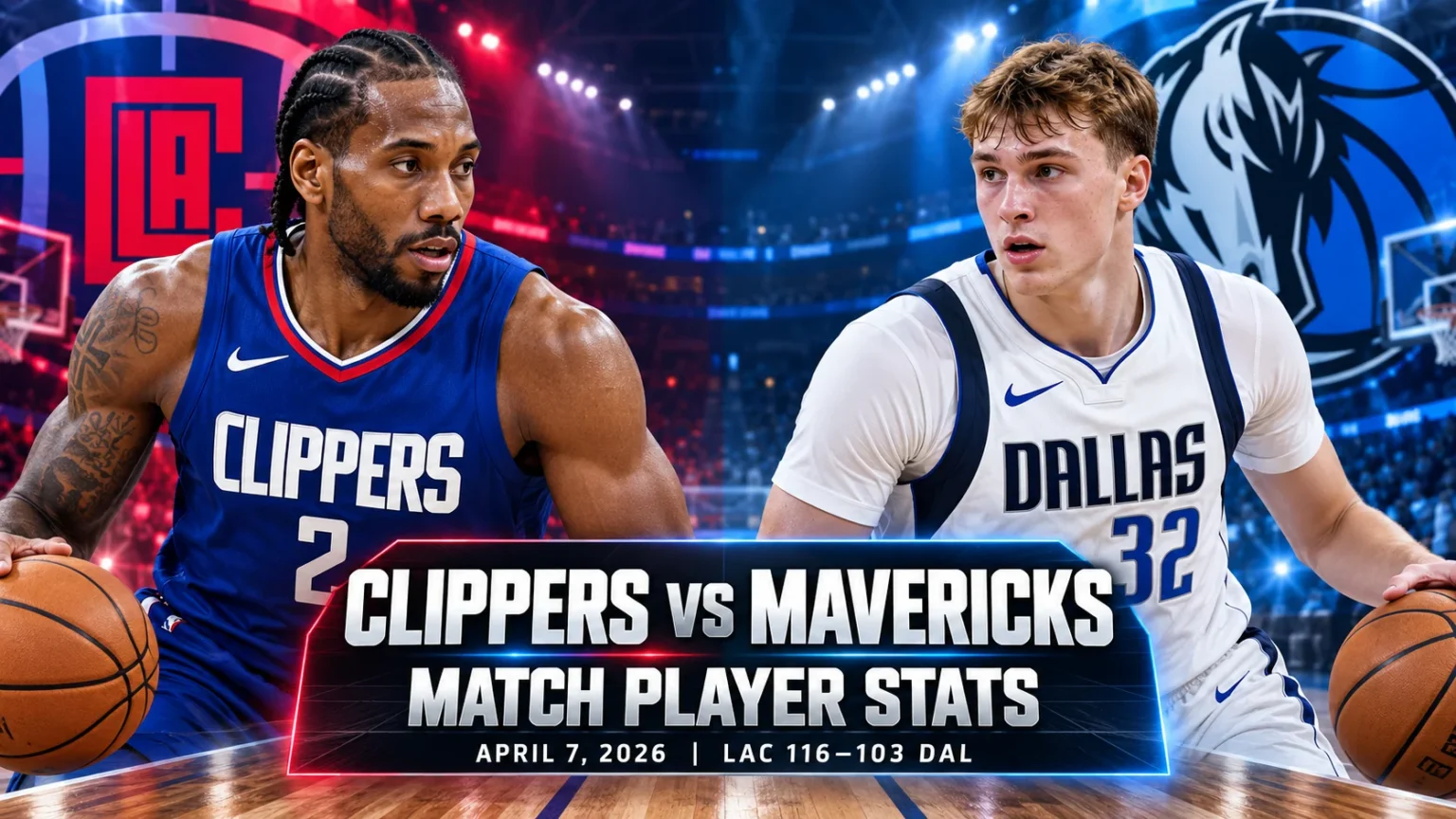 LA Clippers vs Dallas Mavericks Match Player Stats