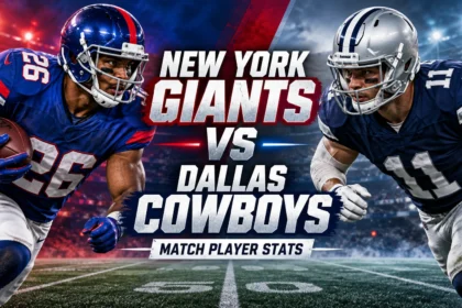 New York Giants vs Dallas Cowboys Match Player Stats