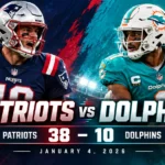 New England Patriots vs Miami Dolphins Match Player Stats