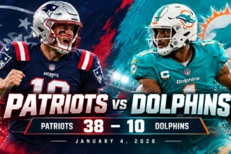 New England Patriots vs Miami Dolphins Match Player Stats