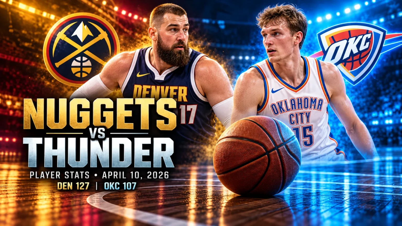 Denver Nuggets vs Oklahoma City Thunder Match Player Stats