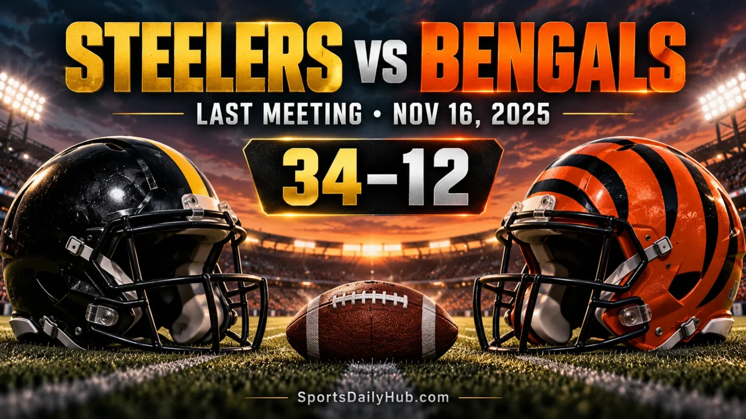 Pittsburgh Steelers vs Bengals Match Player Stats