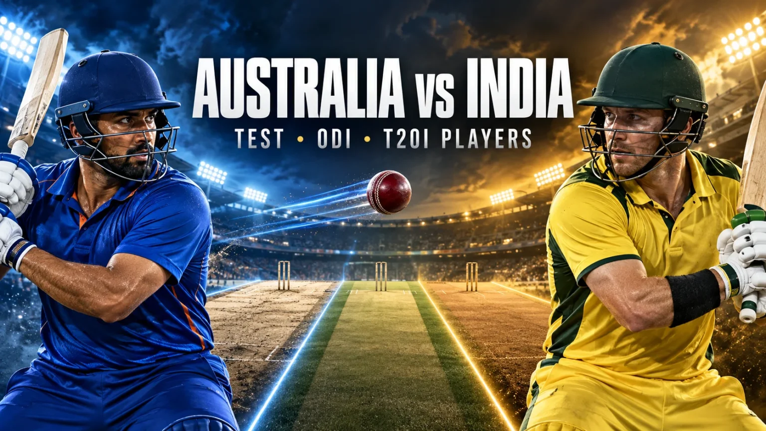 Australian Men’s Cricket Team vs India National Cricket Team Players