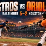 Houston Astros vs Baltimore Orioles Match Player Stats
